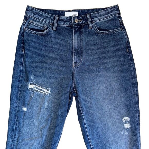 Vervet Emma Rendition Distressed Mom Jean 100% Cotton Size 29 - Picture 8 of 11